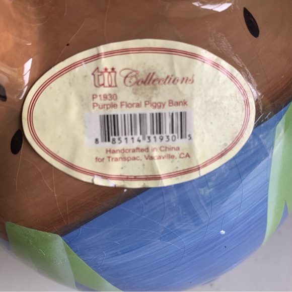Vintage TII Collectibles Tulip Time Ceramic Piggy Bank - Picture 6 of 6